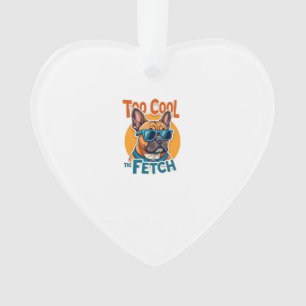 Zu cool für Fetch Französische Bulldogge Vintage-S Ornament