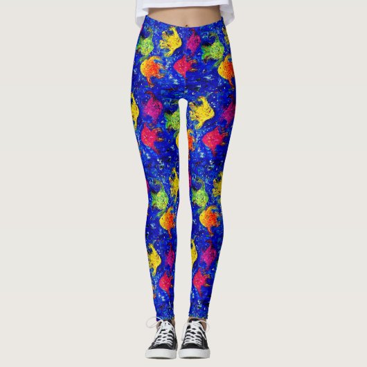 Zu Cool für Leggings von Fischschülern (Vorderseite)