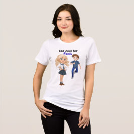Zu cool für Panik Tri-Blend Shirt
