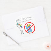 zu Cool für Pflanzen Runder Aufkleber (Umschlag)