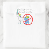 zu Cool für Pflanzen Runder Aufkleber (Tasche)