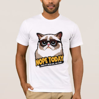 Zu Cool für Pflege - Grumpy Cat Style T-Shirt