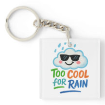 Zu cool für Regen | Süßer Cloud-Anhänger