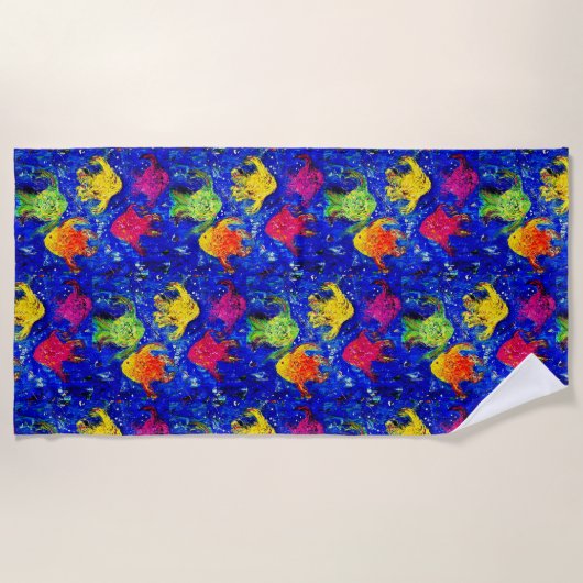 Zu Cool für Schulhandtuch am Strand Strandtuch (Vorderseite)