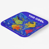 ZU COOL FÜR SCHULPLATZPLATTE PAPPTELLER (Gewinkelt)