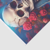 Zu Cool für Skull, Denim Skelett mit Attitude Seidenpapier (Ausschnitt)