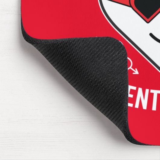 Zu Cool für Valentinstag Mousepad (Ecke)