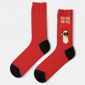 Zu cool für Weihnachtsstrümpfe Socken (Linkes Detail)