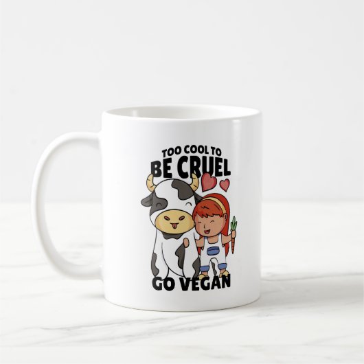 zu Cool, grausam zu sein, Vegan Kaffeetasse (Links)