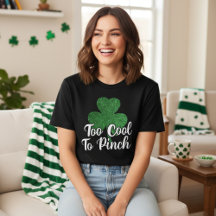 Zu Cool, um Glitzer Kleeblatt St Patricks Day zu d