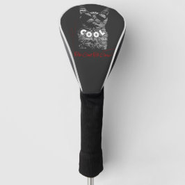 Zu cool, um Katzen-Typografie zu beachten Golf Headcover