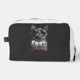 Zu cool, um Katzen-Typografie zu beachten Waschbeutel