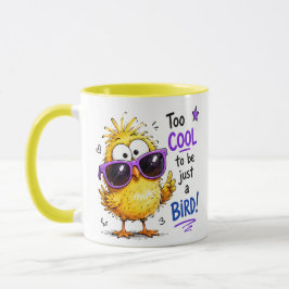 Zu cool, um nur ein Vogel zu sein Lustiger Vogel Tasse
