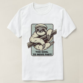 Zu Cool, um schnell zu bewegen! Retro Sloth T-Shirt
