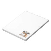 Zu Cool, um sich zu kümmern, zu leicht zu bewegen  Notizblock (Rotiert)