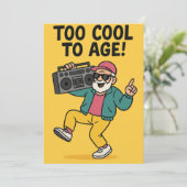 Zu Cool zum Alter Feiertagskarte (Stehend Vorderseite)