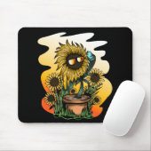 Zu Coole Sonnenblume Mousepad (Mit Mouse)
