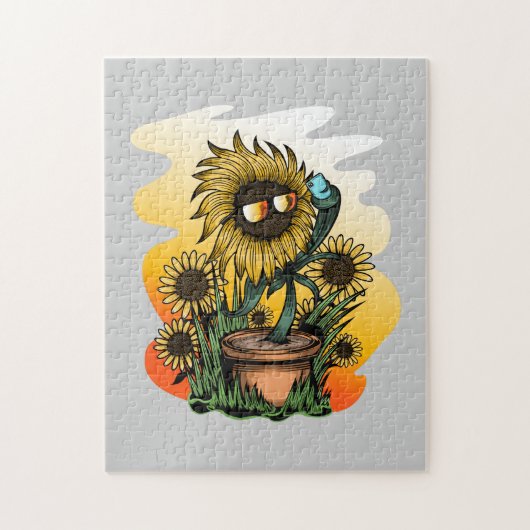Zu Coole Sonnenblume Puzzle (Vertikal)