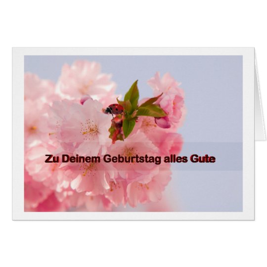 Zu Deinem Geburtstag alles Gute Karte