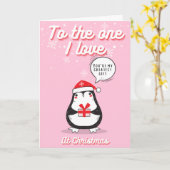 Zu dem, den ich Liebe Rosa Weihnachten Karte (Gelbe Blume)