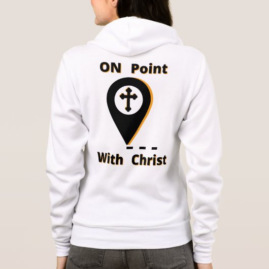 Zu dem Punkt mit Christus biblischen Frauen voll Z Hoodie (Rückseite)