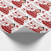 Zu dem spanischen flämischen aus sevilla Stil Geschenkpapier (Ecke)