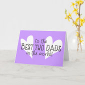 Zu den besten zwei Vätern der Welt Karte (Gelbe Blume)