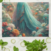 Zu den Blume Geschirrtuch (Gefaltet)