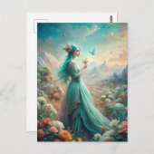 Zu den Blume Postkarte (Vorne/Hinten)