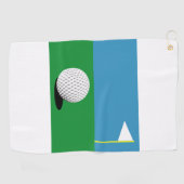 ZU DEN GRÜNTÖNEN GOLFHANDTUCH (Horizontal)