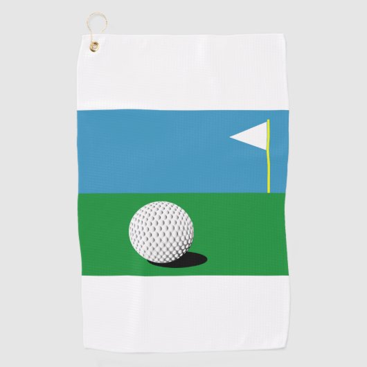 ZU DEN GRÜNTÖNEN GOLFHANDTUCH (Vorderseite)