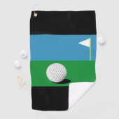 ZU DEN GRÜNTÖNEN GOLFHANDTUCH (Insitu)