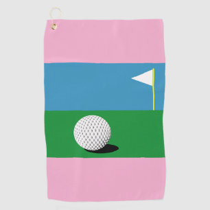 ZU DEN GRÜNTÖNEN GOLFHANDTUCH