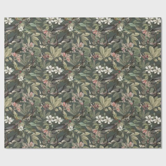 Zu den Honeysuckle Wrapping Paper Geschenkpapier (Flach)