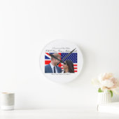 Zu den königlichen Wedding Harry und das Meghan Runde Wanduhr (Zuhause)
