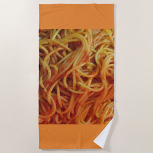 Zu den Liebe-Spaghettis Strandtuch