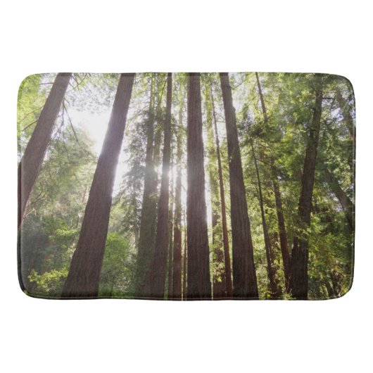 Zu den Redwoods am Morgen Badematte (Vorderseite)