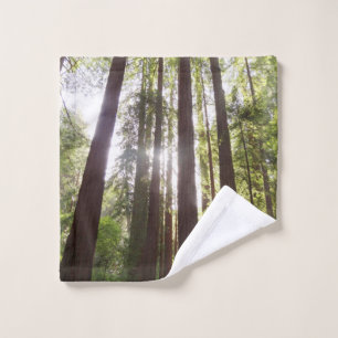 Zu den Redwoods am Morgen Waschlappen