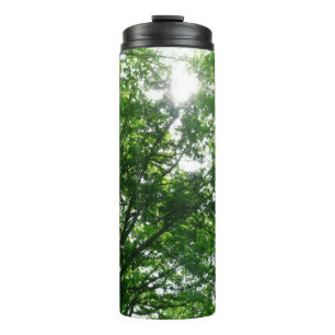 Zu den Sommerbäumen aufblicken Thermosbecher