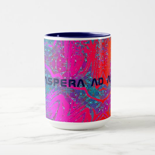 Zu den Sternen - mit diesem neonfarbig Tasse (Zentrum)