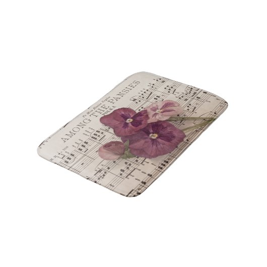 Zu den Stiefmütterchen Badematte (Schrägansicht)