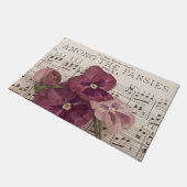 Zu den Stiefmütterchen Fußmatte (Schrägansicht)