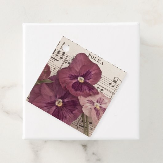 Zu den Stiefmütterchen Geschenkanhänger (Beispiel)