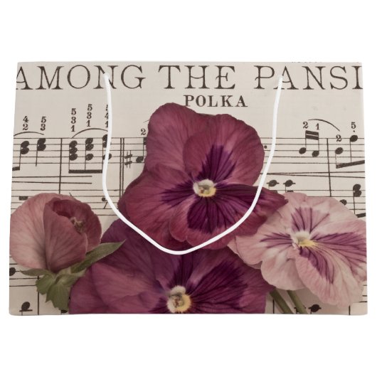 Zu den Stiefmütterchen Große Geschenktüte (Vorderseite)