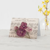 Zu den Stiefmütterchen Karte (Gelbe Blume)