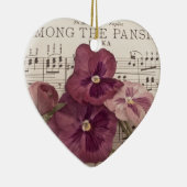 Zu den Stiefmütterchen Keramik Ornament (Rechts)