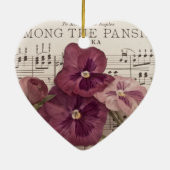 Zu den Stiefmütterchen Keramik Ornament (Hinten)