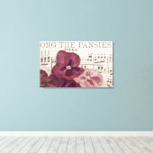 Zu den Stiefmütterchen Leinwanddruck (Insitu (Holzboden))