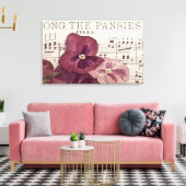 Zu den Stiefmütterchen Leinwanddruck (Insitu (Wohnzimmer))