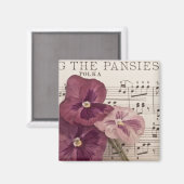 Zu den Stiefmütterchen Magnet (Vorderseite/Rückseite)